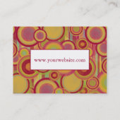 Monogramm mit den modernen, bunten abstrakten visitenkarte (Rückseite)