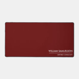 Monogramm mit einfachem Namen 2 Zeilen mit benutze Schreibtischunterlage