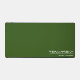 Monogramm mit einfachem Namen 2 Zeilen mit benutze Schreibtischunterlage