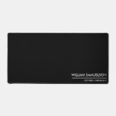 Monogramm mit einfachem Namen 2 Zeilen mit benutze Schreibtischunterlage (Vorderseite)