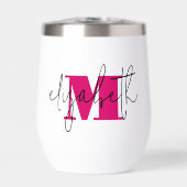 Monogramm mit handgeschriebenem Namen (Vorderseite)