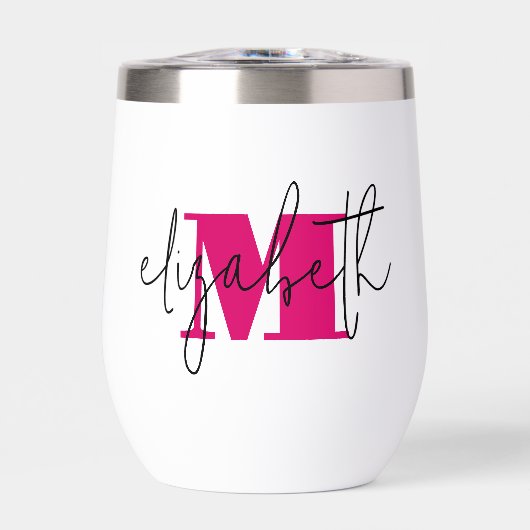 Monogramm mit handgeschriebenem Namen (Vorderseite)