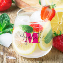 Monogramm mit handgeschriebenem Namen