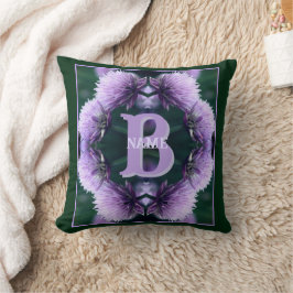 Monogramm mit Ihrem Anfangsbuchstaben Name Allium  Kissen