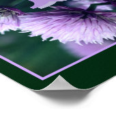 Monogramm mit Ihrem Anfangsbuchstaben Name Allium  Poster (Ecke)