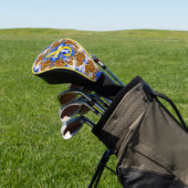 Monogramm mit Ihrem Anfangsbuchstaben Namen Farbig Golf Headcover (In SItu)