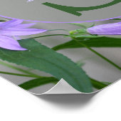 Monogramm mit Ihrem Anfangsbuchstaben Namen Lilien Poster (Ecke)