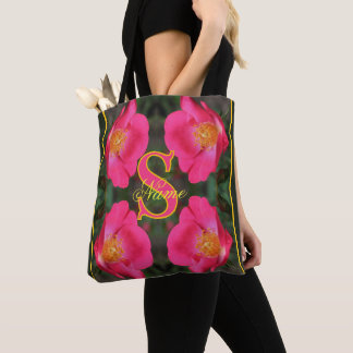 Monogramm mit Ihrem Anfangsbuchstaben Namen Rosenk Tasche