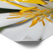 Monogramm mit Ihrem initialen Namen Blumen Persona Poster (Ecke)