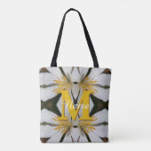 Monogramm mit Ihrem initialen Namen Blumen Persona Tasche (Rückseite)