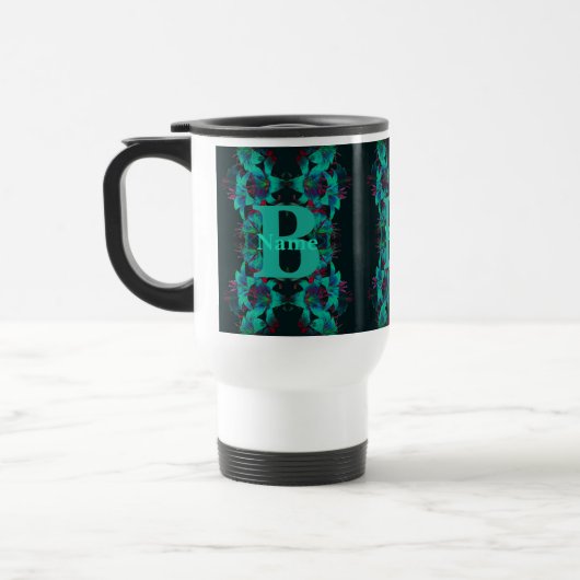 Monogramm mit Ihrem initialen Namen Lily Kunst Per Reisebecher (Links)