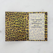 Monogramm mit Leopard Brown und Gelb Karte (Innenseite)
