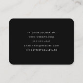 Monogramm mit moderner Wasserfarbe Visitenkarte (Rückseite)