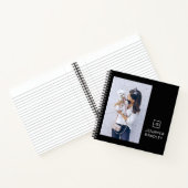 Monogramm Mit Monogramm Foto Chic Personalisiert N Notizblock (Innenseite)