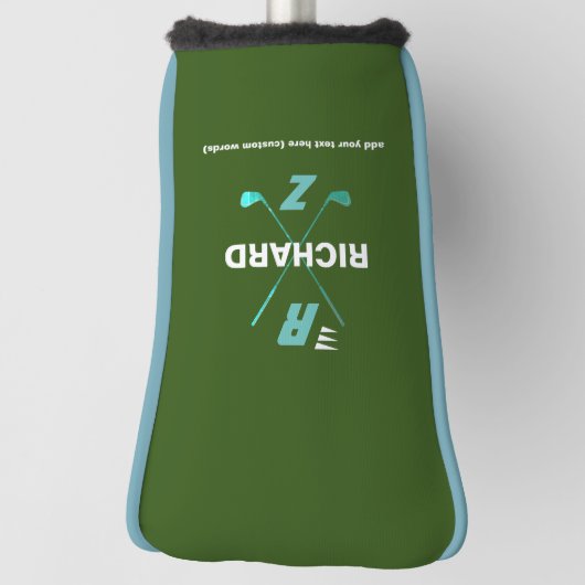 Monogramm mit Monogramm Golf Head Cover Golf Headcover (Rotieren 90)