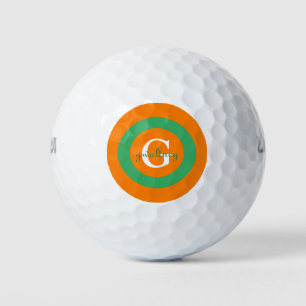 Monogramm mit Name   Personalisiert- Golfball