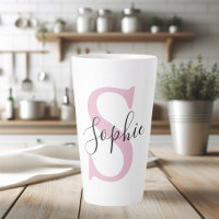 Monogramm mit neuem Personalisierten Namen Pink