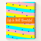 Monogramm mit niedlichem Namen - Ästhetisch mehrfa Notizblock (Rückseite)