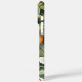 Monogramm mit Orangentrauben und Blattdesign Case-Mate iPhone Hülle (Rückseite / Links)