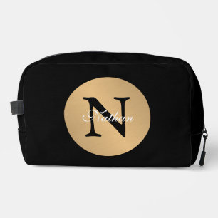 Monogramm mit personalisiertem Namen im Circle But Waschbeutel
