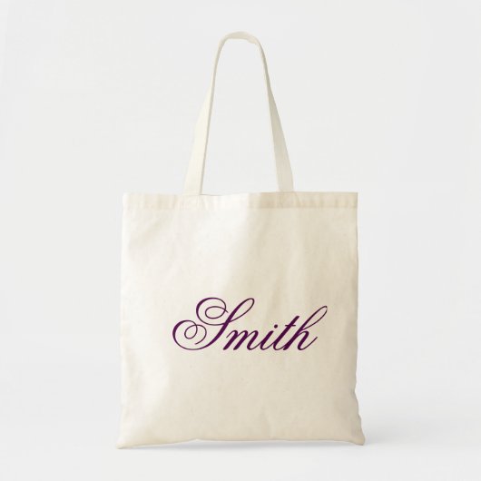 Monogramm mit personalisierter Bezeichnung Tragetasche (Vorne)