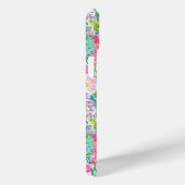 Monogramm mit rosa Blumenmuster Case-Mate iPhone Hülle (Rückseite / Rechts)