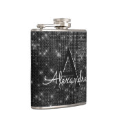 Monogramm mit schwarzem und weißem Sparkle und Anf Flachmann (Rechts)