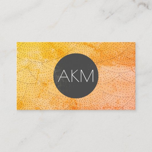 Monogramm mit Stilmuster Visitenkarte (Vorderseite)