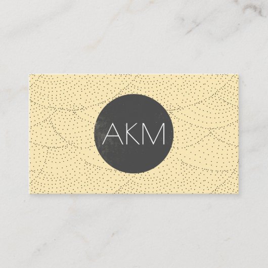 Monogramm mit Stilmuster Visitenkarte (Vorderseite)