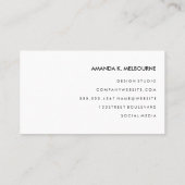 Monogramm mit Stilmuster Visitenkarte (Rückseite)