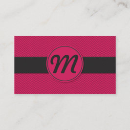 Monogramm mit Textur Visitenkarte