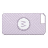 Monogramm mit Zickzack Muster Case-Mate iPhone Hülle (Rückseite (Horizontal))