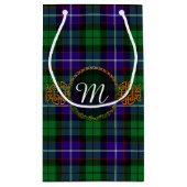 Monogramm Mitchell Tartan Kleine Geschenktüte (Rückseite)