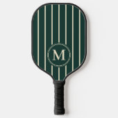 Monogramm, Mitte des Jahrhunderts, Streifen Farbe Pickleball Schläger (Vorderseite)