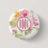 Monogramm | Mitte Juli Button (Vorderseite)