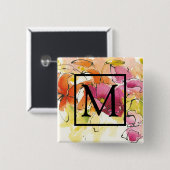 Monogramm | Mitte Juli Button (Vorne & Hinten)