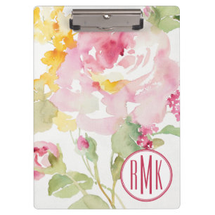 Monogramm   Mitte Juli Klemmbrett