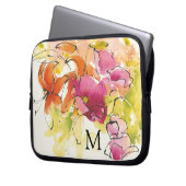 Monogramm | Mitte Juli Laptopschutzhülle (Vorderseite Links)