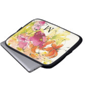 Monogramm | Mitte Juli Laptopschutzhülle (Vorne Knopf)