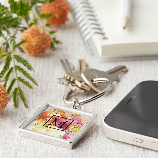 Monogramm | Mitte Juli Schlüsselanhänger (Seite)