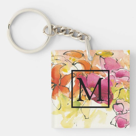 Monogramm | Mitte Juli Schlüsselanhänger (Vorderseite)