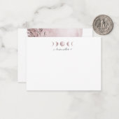 Monogramm Mitteilungskarte (Vorderseite/Rückseite Beispiel)