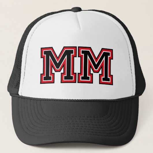 Monogramm "MM" Truckerkappe (Vorderseite)