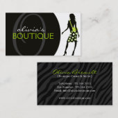 Monogramm-Mode-Visitenkarte Visitenkarte (Vorne/Hinten)