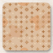 Monogramm-Modedesign Getränkeuntersetzer (Vorderseite)