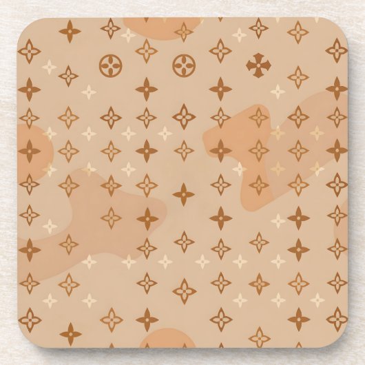 Monogramm-Modedesign Getränkeuntersetzer (Vorderseite)