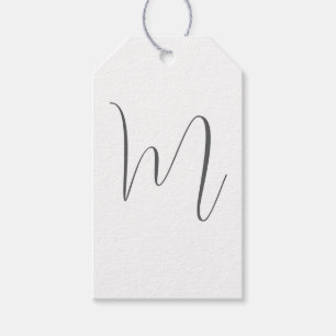 Monogramm Modern Einfach Minimalistisch Schlicht Geschenkanhänger