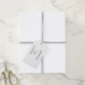 Monogramm Modern Einfach Minimalistisch Schlicht Geschenkanhänger (Mit Garn)