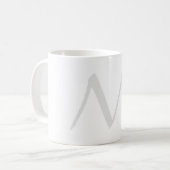 Monogramm modern einfache Minimalist Plain Kaffeetasse (Vorderseite Links)