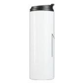 Monogramm modern einfache Minimalist Plain Thermosbecher (Nach links gedreht)
